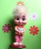 1960's Mod Big Eyes Hippie Girl Love Statue Hong Kong Groovy Flower Power