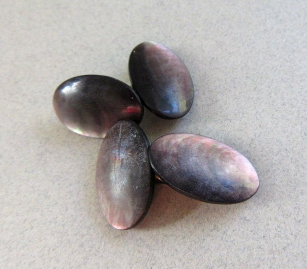 Victorian Abalone Cufflinks Mens Jewelry 