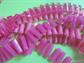 Mod Pink 1960's Long Shimmy Necklace Vintage Costume Jewelry Go Go '60's Accessories