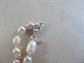 Genuine Freshwater Pearls Necklace White and Lilac 64