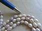 Genuine Freshwater Pearls Necklace White and Lilac 64