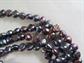 Genuine Black Rainbow Baroque Freshwater Pearl 48