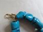 Barse Genuine Blue Bamboo Dyed Coral Necklace Tropical Cruise Wear