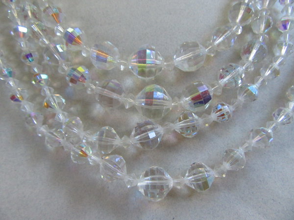 1950's Crystal Choker Necklaces Restring