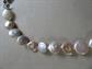 Lucas Lameth Genuine Freshwater Coin Pearl Necklace Cream and Champagne 18