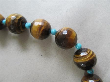 Genuine Tiger Eye Necklace Gemstone Jewelry