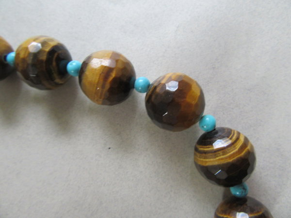 Genuine Tiger Eye Necklace Gemstone Jewelry