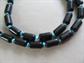 Jay King DRT Mine Genuine Black Onyx and Turquoise Necklace Sterling Clasp Gemstone Desert Rose Trading Jewelry