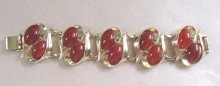 Vintage Bakelite Bracelet Charel Signed Smaller Wrist