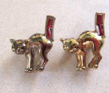 1950's Cats Pin Set Vintage Jewelry