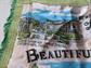 Ireland Vintage Satin Pillow Sham 1950's Dublin Home Decore Irish