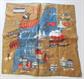 Pat Prichard Vintage Massachusetts Map  Hanky Hankie Linen Original Tag Never Used Old Stock Martha's Vineyard 