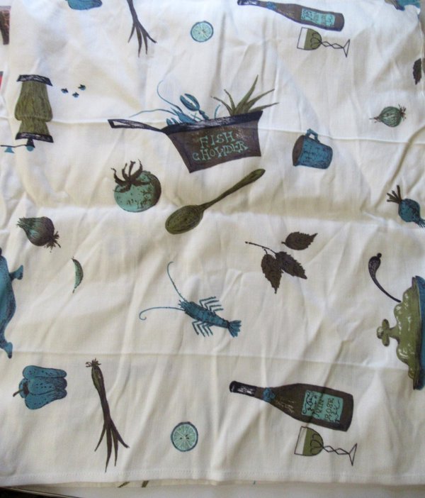 Two Vintage Kendall Tea Towels Set Kitchen Accessories