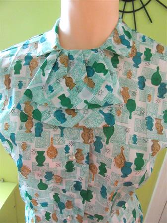 Early 1960's Blouse Dacron Vintage Clothing Old Stock Never Worn