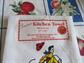 Retro Red and White Kitchen Cowboy 100% Cotton Kitchen Tea Towel YOUR CHOICE Unused Texas South Dakota Arizona Wyoming