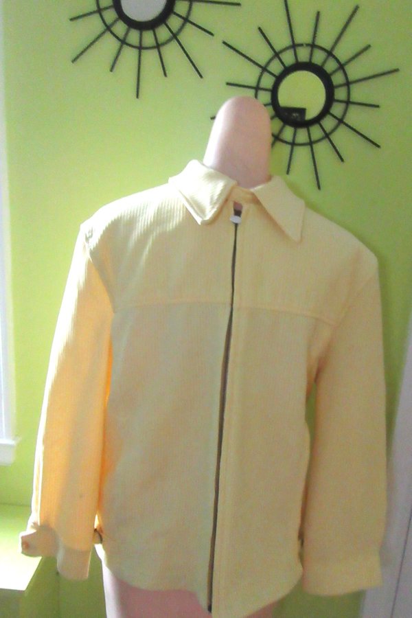 Men's Vintage Yellow Golf Jacket Golfing Sports