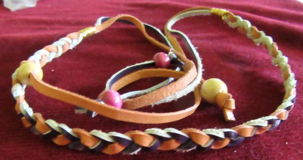 1960s  Leather Head Band Never Worn '60's Accessories