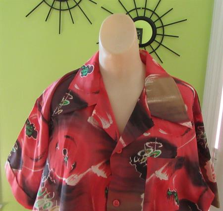 1970's Mens Disco Shirt Vintage Clothing 
