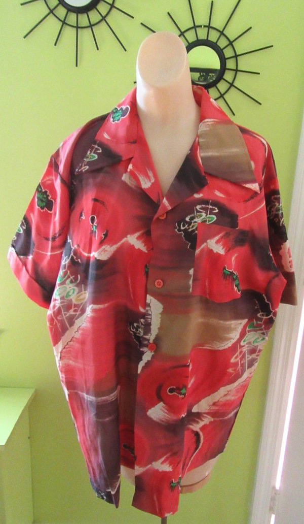 1970's Mens Disco Shirt Vintage Clothing 