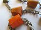 Vintage Bakelite Necklace Multi Colored Long Chain Vintage Costume Jewelry