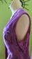 Vintage 1960's-'70's Ladies Purple Crushed Velveteen Long Vest Hippie Costume Party Coz Play 