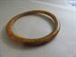 Bakelite Bangles AS IS Out of Round Dark Butterscotch Ink  Vintage Costume Jewelry