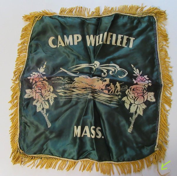 1956 Pillow Sham Camp Wellfleet Mass. US Army  Military Memorabilia