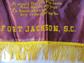 1950s Fort Jackson SC Satin Pillow Sham Eagle Front Sweetheart Home Front Military Memorabilia