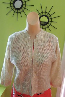1950's Sequin Wool Sweater Women's Vintage Clothing