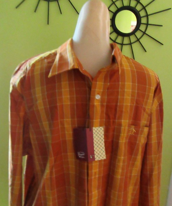 Penguin Brand Men's Plaid Shirt XXL Never Worn 