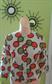 Early 1960's Apples Blouse Never Worn Old Stock Encore Fashions Ladies Vintage Clothing