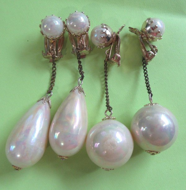 1960's Mod Earrings Never Worn Vintage Jewelry