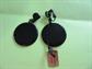 1960's Mod Suede Clip On Earrings Old Stock Never Worn