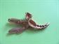 Vintage Anthropomorphic JJ Pink Dragonfly Pin Missing Antennas Figural Bug Costume Jewelry