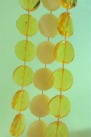 Mod 1960's Yellow Necklace Set Vintage Jewelry 