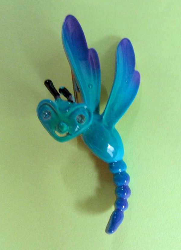 Vintage Anthropomorphic Dragonfly Pin JJ Signed Jewelry