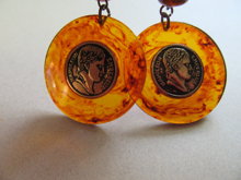 Bakelite Earrings Napoleon Vintage Jewelry