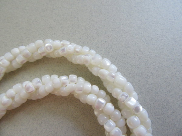 Vintage Mother Of Pearl Twisted Necklace 