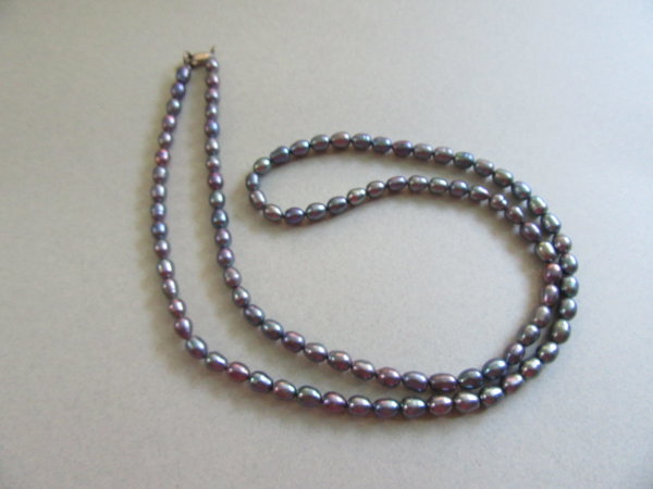 Genuine Freshwater Pearl Necklace Sterling Clasp Fine Jewelry