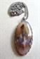 Vintage Sterling Silver Agate ? Pendant 18