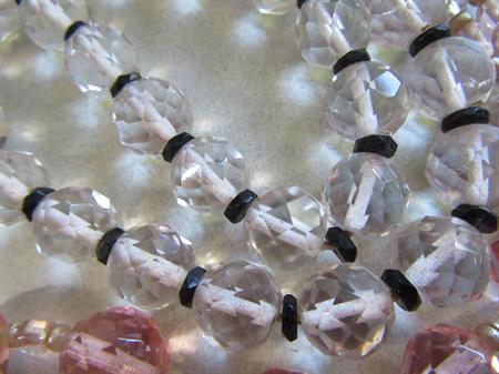 Vintage Crystal Necklaces Beads Restring or Wear As Is 