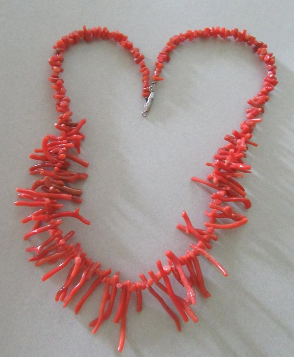 Vintage Genuine Branch Coral Necklace 