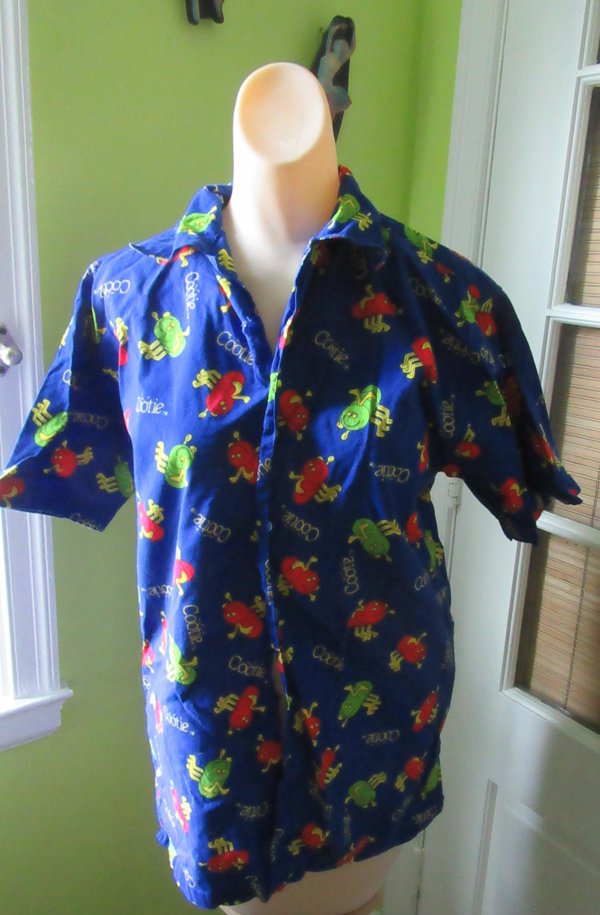 Cootie Game Men's Cotton Shirt Vintage Toys Memorabilia 