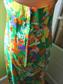 1960's Mod Maxi Halter Cotton Long Dress Gown British Crown Colony Hong Kong Hippie Twiggy Go Go