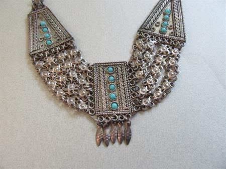 Vintage Israel  Necklace  Israeli Bohemian Gypsy
