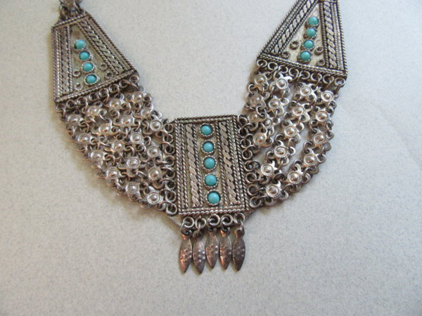 Vintage Israel  Necklace  Israeli Bohemian Gypsy