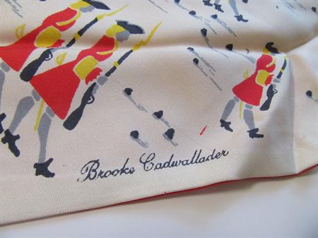 Vintage Brooks Cadwallader Silk Scarf Vintage Accessories