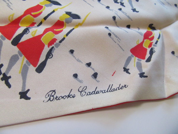 Vintage Brooks Cadwallader Silk Scarf Vintage Accessories