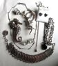 Vintage and Up Jewelry Lot Seahorse Pin Bracelet Earrings Hobe Chain and More