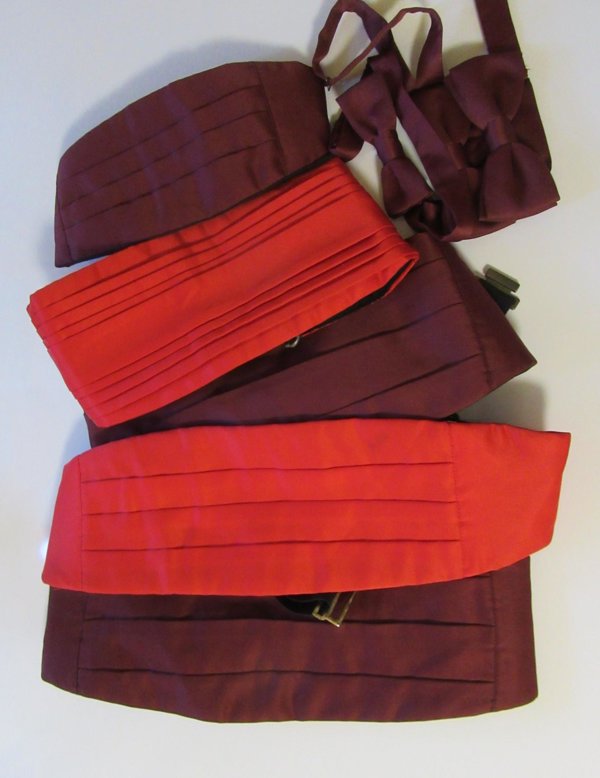 Vintage Cummerbunds and Bow Ties Lot Formal Wear
